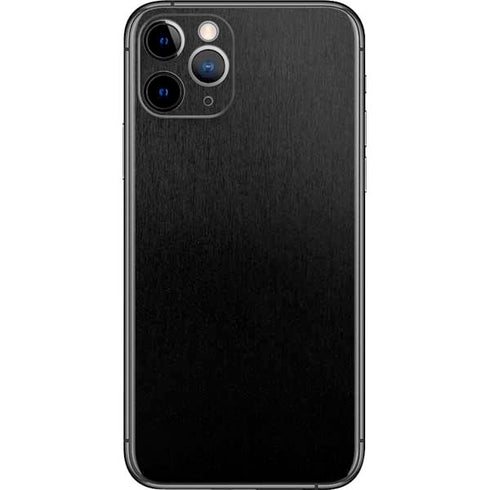 Specialty Vinyl Black Brushed Steel Texture iPhone 11 Pro Skin